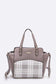 PLAID PRINT CONVERTIBLE HANDBAG