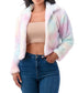 RAINBOW BUNNY FUR JACKET